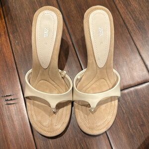 Zara kitten sandal heels